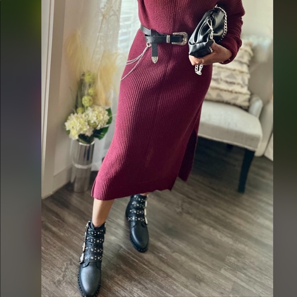 Midi Sweater Dress Size Medium - Picture 4 of 9